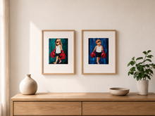 Load image into Gallery viewer, Boxer Boy &amp; Girl — Limited-Edition Print Set