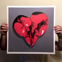 Load image into Gallery viewer, Boxing Glove Heart Lithograph